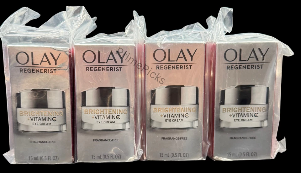 🌞 Lot of 4 Olay Regenerist Brightening + Vitamin C Eye Cream 0.5oz Each 💛 - Image 3 of 3
