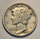 #2 Nicer Low Mintage "Very Good" 1927 S Winged Liberty Head Mercury Dime