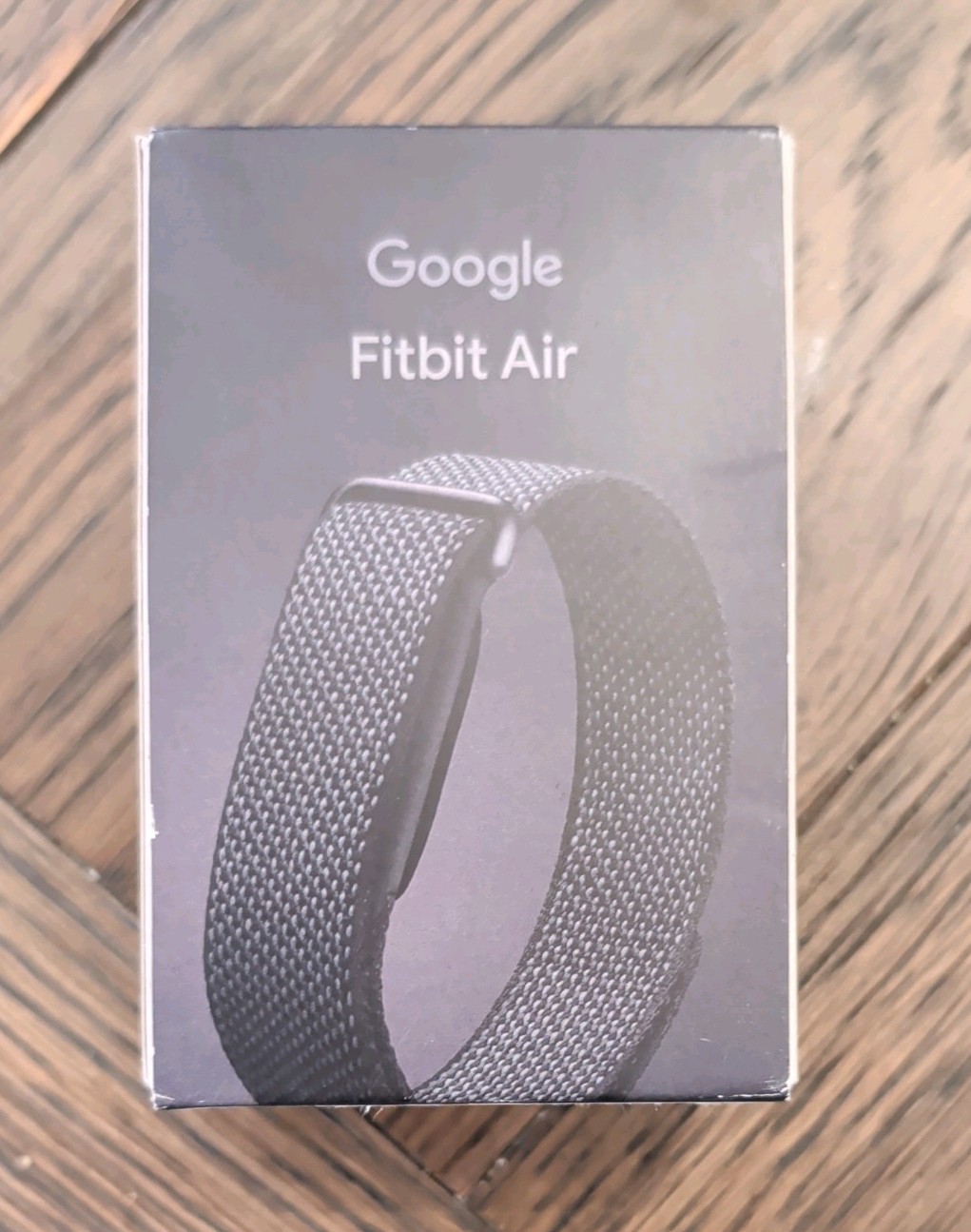 Google Fitbit Air Heart Rate Bluetooth Tracker Black Obsidian Loop Excellent