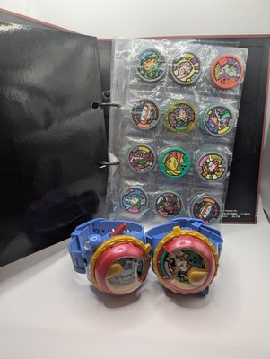 Lot Of Hasbro Yo-Kai YOKAI Watch, Medals, And Binder 