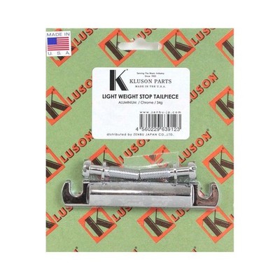 KLUSON Vintage Lightweight Stop Saitenhalter Aluminium Chrom Gitarrensteg