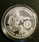 2024 Silver Shield 1 Ozt 999 FS "Against All Enemies" Medallion