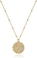 Cross Necklace 14K Gold Plated Dainty Gold Cross Pendant Necklace for Women