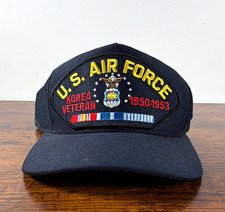 Vintage Eagle Crest US Air Force Korea Veteran Hat 1950-1953 Cap Made in USA