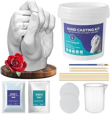 DMSELL Couples Hand Casting Kit for 2 Family Hand Casting Kit 3D Hand Moulding