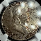 1951-D Franklin Silver Half Dollar 50C 90% Silver NGC MS66 FBL Toned - 0399