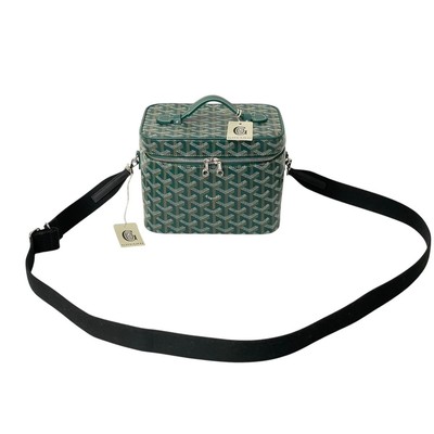 GOYARD Muse Vanity Case Bag Green Crossbody Shoulder Hand Purse