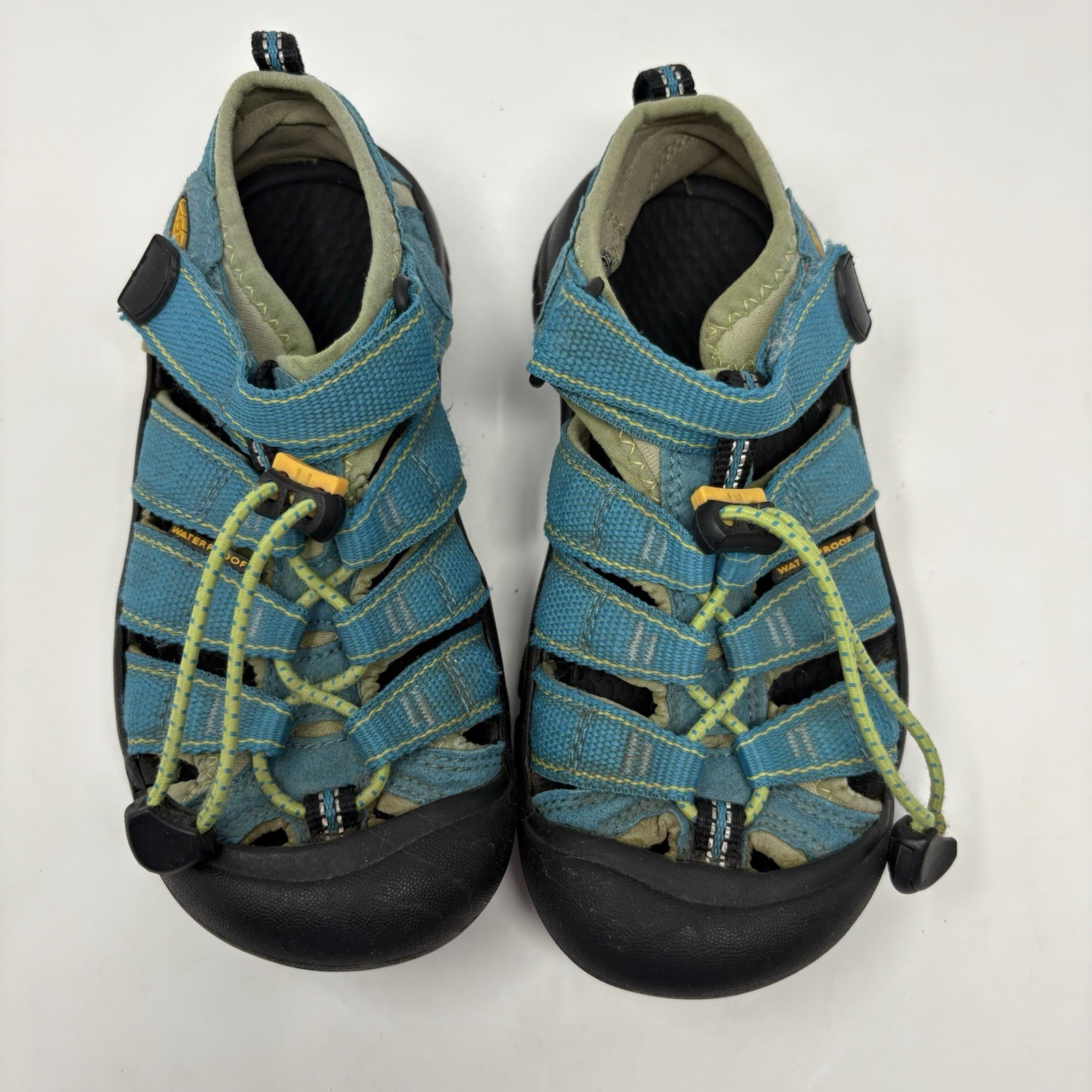 Sandali da trekking impermeabili Keen ragazzo blu verde Newport H2 taglia 1