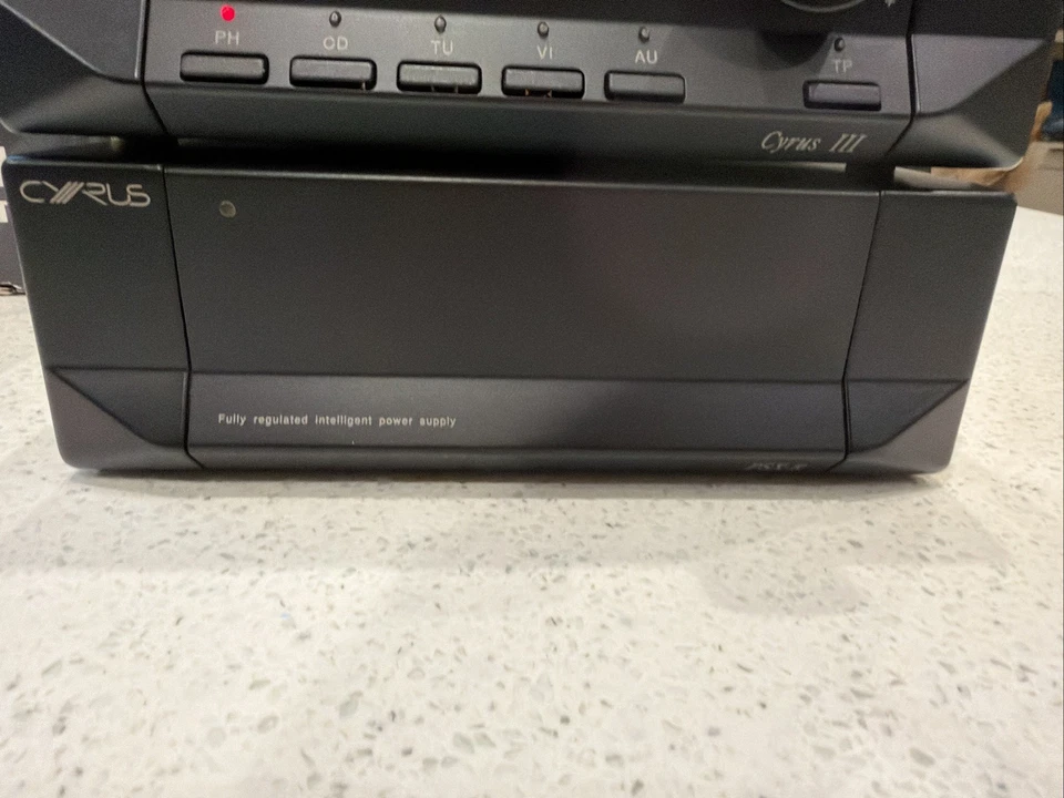 Cyrus 3 Integrated Amplifier + PSX-R FESH SERVICE - Smooth Black - Boxes - POST - Image 4 of 4