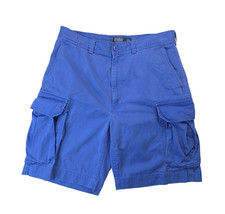 Polo Ralph Lauren Vintage Blue Cargo Shorts Mens Size 35