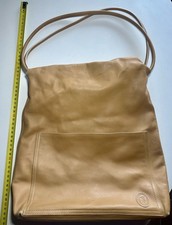 BORSA TRUSSARDI DA DONNA IN PELLE NOCCIOLA SENAPE MARONE CHIARO VINTAG 50*35*8CM