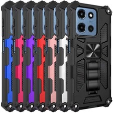For Motorola Moto G Play 2026 Case Built in Magnetic Kickstand Rugged Cover
