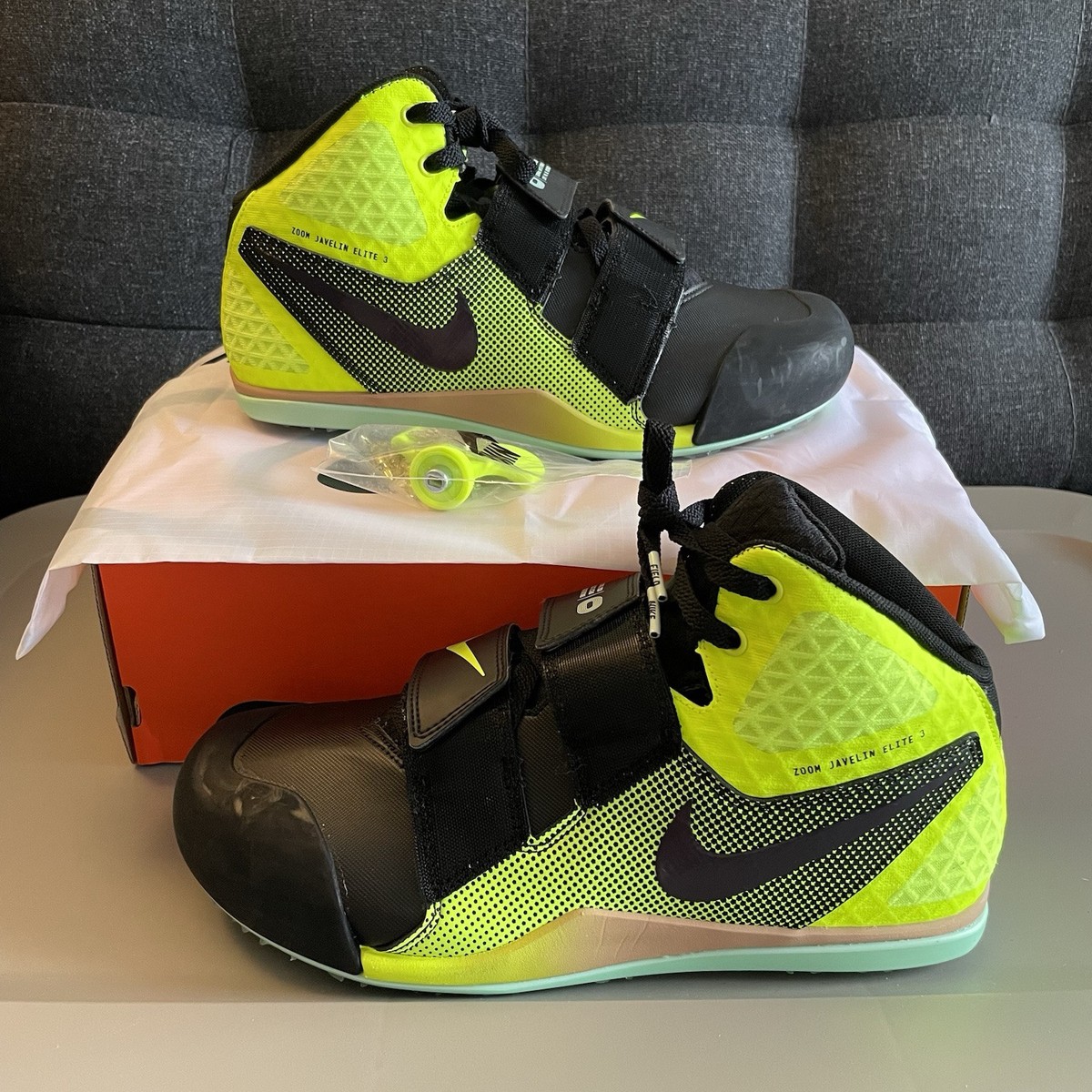 Nike Zoom Javelin Elite 3 Black Volt Track Spikes Men\'s DV9193-001 New Nike Men main image 4