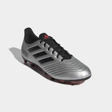 adidas Men's Predator 19.4 Soccer Cleats Silver/Black F35597 BX 17