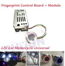 Tablero de control de huellas dactilares 12V módulo de huellas dactilares LED con una llave de arranque para puerta de coche