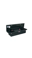 Weather Guard Toolbox.   121-5-01 Single Lid FS Low Pro Black Aluminum Toolbox