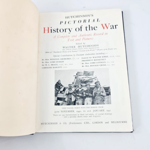 Hutchinson's Pictorial History of the War x2 Nov 1940-Jan 1941 & Jan-Mar 1941 HC - Picture 9 of 24