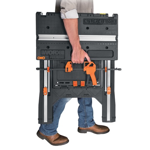 WORX Pegasus Multi-Function Work Table & Sawhorse inc quick clamps & pegs - Picture 7 of 11