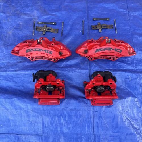 2013 - 2019 Mercedes Benz AMG G63 GL63 GLE63 Red Brembo Brake Caliper Set of 4