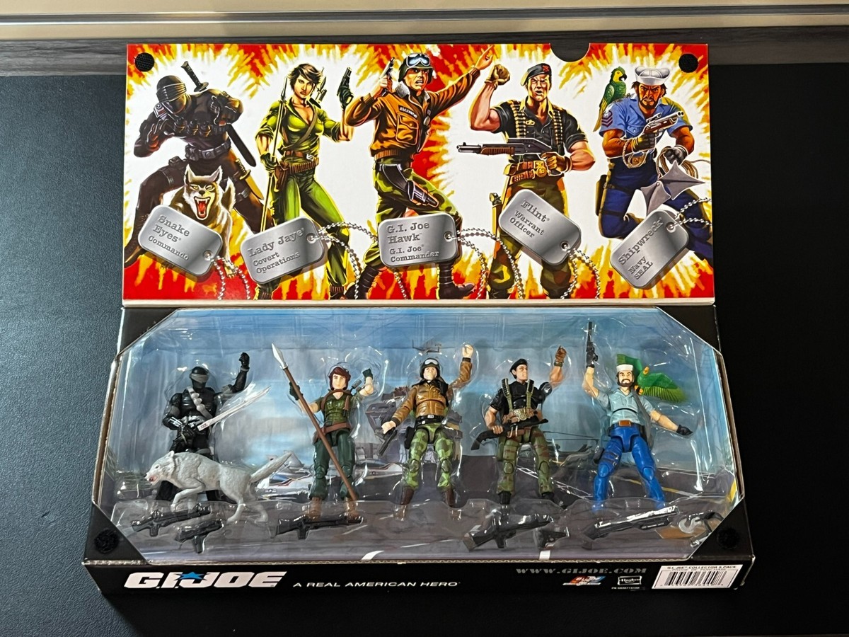 G.I. Joe フィギュア 6体セット Hasbro GI Joe Set 5-Pack Action Figure Set (Snake Eyes, Lady Jaye