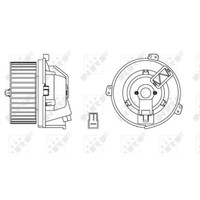 NRF 34168 InnenraumgebläSe GebläSemotor FüR Alfa Romeo Citroen Fiat Peugeot