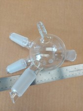 250ml distillation distribution receiver/adapter with 24/25 top joint & 3x24/40