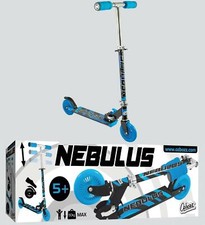 HEAVY DUTY Ozbozz Nebulus  2 Wheeled Boys Folding Blue Black Scooter 5 Bearings