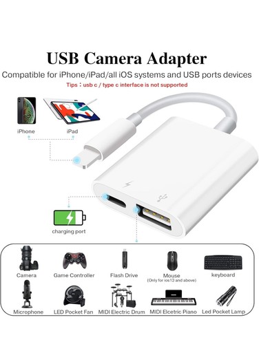 8-PIN to USB 3.0 OTG Adapter for iPad Connect USB Flash Drive, Mouse, Keyboard - Picture 12 of 12