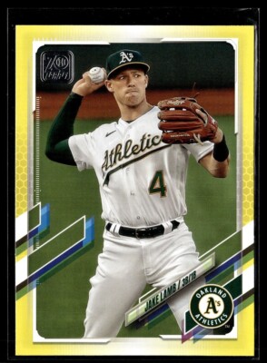 2021 TOPPS WALGREEN'S YELLOW 442 Jake Lamb - Oakland Athletics