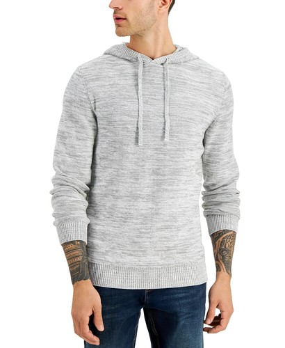 Sun + Stone Men's Marled Hooded Sweater 