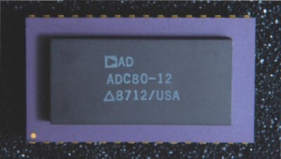 (1) Analog Devices AD80-12, 32 PIN DIP Ceramic Hybrid, Gold Pins, Vintage.