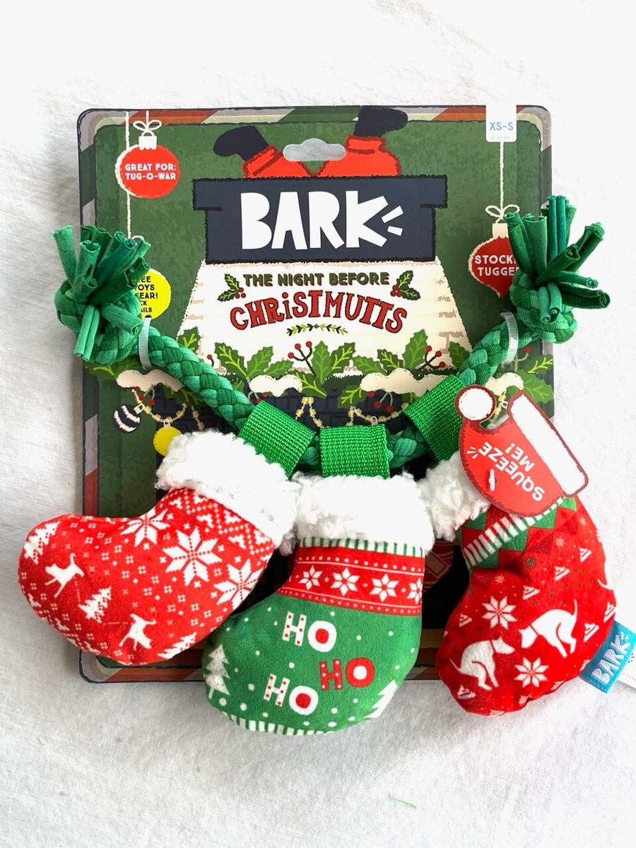 BARK Holiday Stocking Tuggers XS-S Dog Toy Christmas Australia
