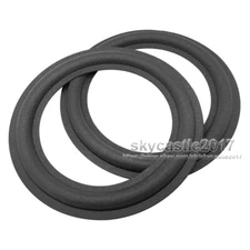 2x For 8" Speaker Foam Edge Folded Ring Replacement Bass Surround Circle Repair
