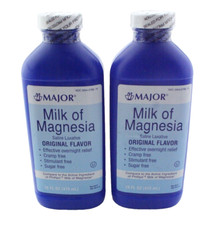 2-PK- MAJOR Milk Of Magnesia Saline Laxative Constipation Relief Original Flavor