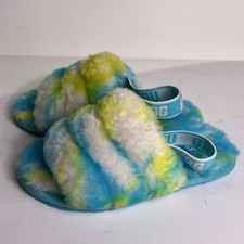 Kids UGG Girls Kids Fluff Yeah Slide Marble Oasis Slipper Todler Girls Size 10