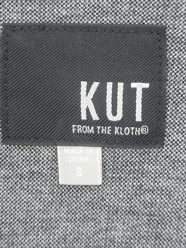 Blazer Kut from the Kloth para mujer XS gris a rayas frente abierto chaqueta carrera Foto 3 de 4