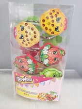 NEW Shopkins Shower Curtain Hooks Bathroom Decor Girl Food Fruit Kids