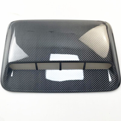 Car Vents Decor Air Flow Intake Hood Scoops Ventilation  Cover Carbon Fiber Look
