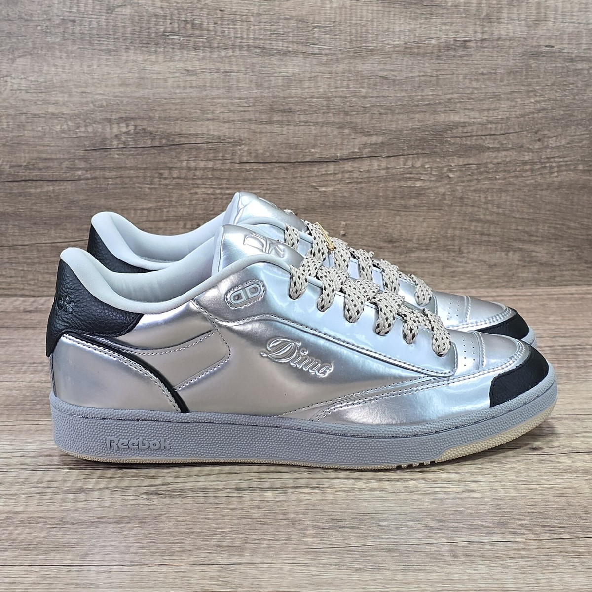 Dime Reebok Metallic Silver Size 13 Reebok DIME X Club C Bulc
