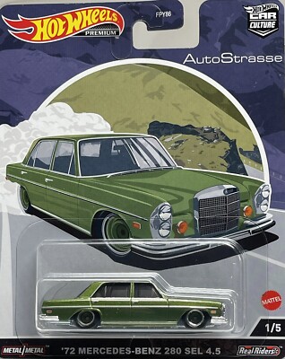 HOT WEELS CAR CULTURE PREMIUM 72 MERCEDES BENZ 280 sel 4.5 | eBay