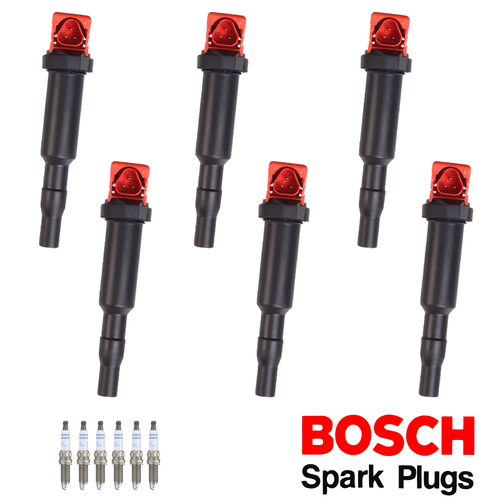 Energy Ignition Coil & Bosch Platinum Spark Plug for BMW X5 435i 640i