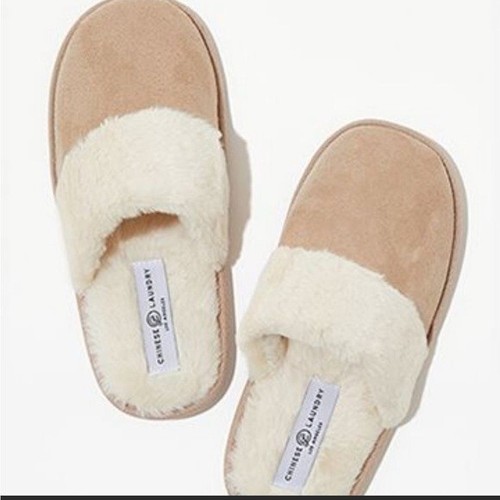 Chinese Laundry Koda Women's Faux Fur Beige Slippers SZ- M/L new slippers |  eBay