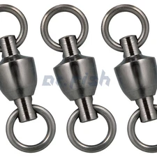 50/100pcs Fishing Swivels Ball Bearing Swivels 35-500Lb Saltwater Connectors