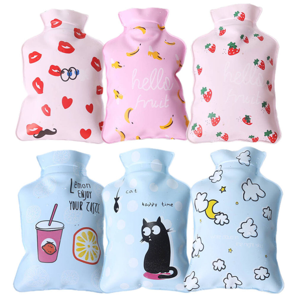 24 Pcs Mini Hot Water Bottle Pvc Child Printed Cold Bag Small Bottles