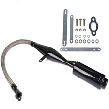 Viper Flexible Muffler Exhaust Pipe For 80cc Bike Gas Engine Black