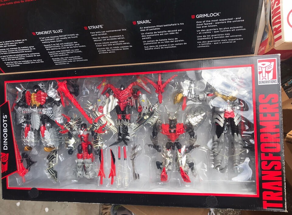 Transformers Age Extinction Platinum Dinobots G1 Color Gift Set