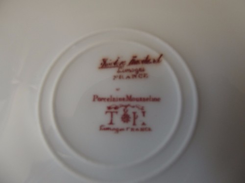 ANTIQUE THEODORE HAVILAND LIMOGES FRANCE PORCELAINE MOUSSELINE 6 cakes plates - Picture 6 of 6
