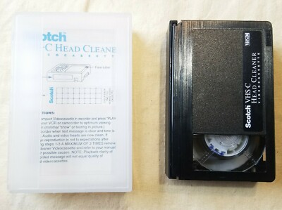 Scotch 3M VCR Head Cleaner High Performance VHS-C 1993 Vintage Used Untested