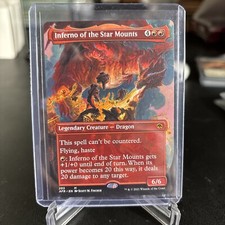 MTG Inferno of the Star Mounts AFR 293 Regular (Borderless) Rare NOT FOIL