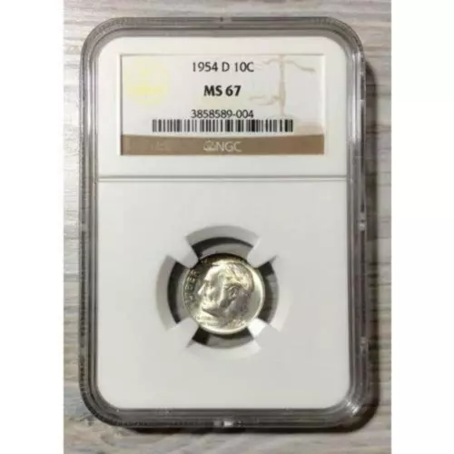 1954 D Roosevelt Dime NGC MS67 *Rev Tye's* #9004100